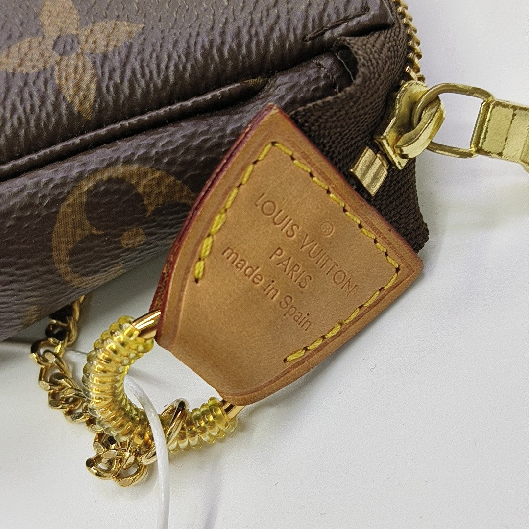 ACCESSOIRES Mini Monogram Coated Canvas Brown