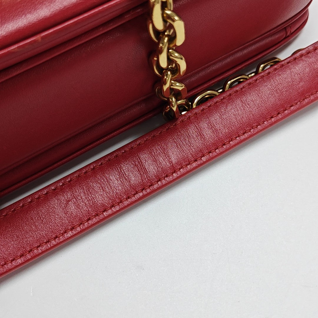 C Medium Calfskin Red