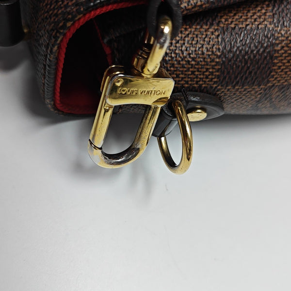 CROISETTE Damier Ebene Coated Canvas Brown