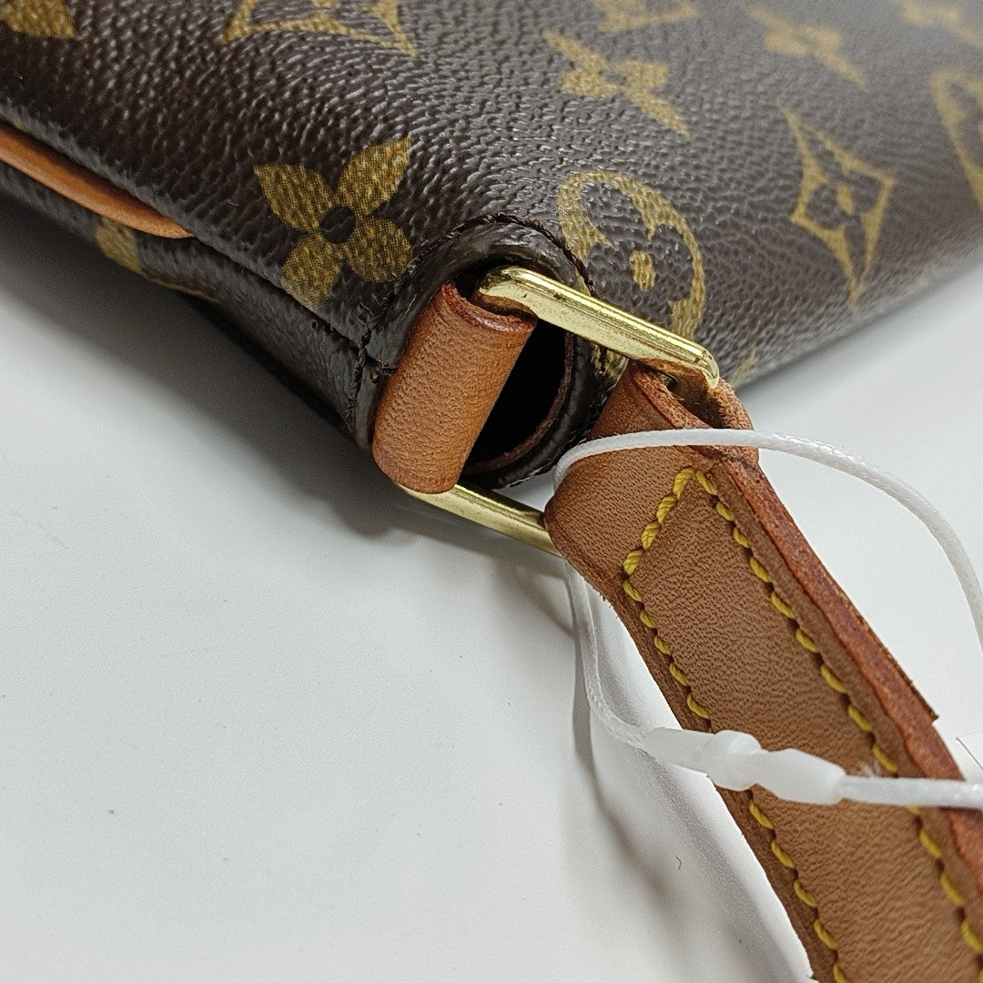 MUSETTE TANGO PM Monogram Coated Canvas Brown