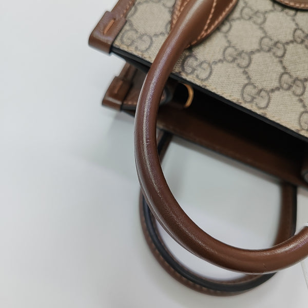 Retro Mini Monogram Coated Canvas Beige