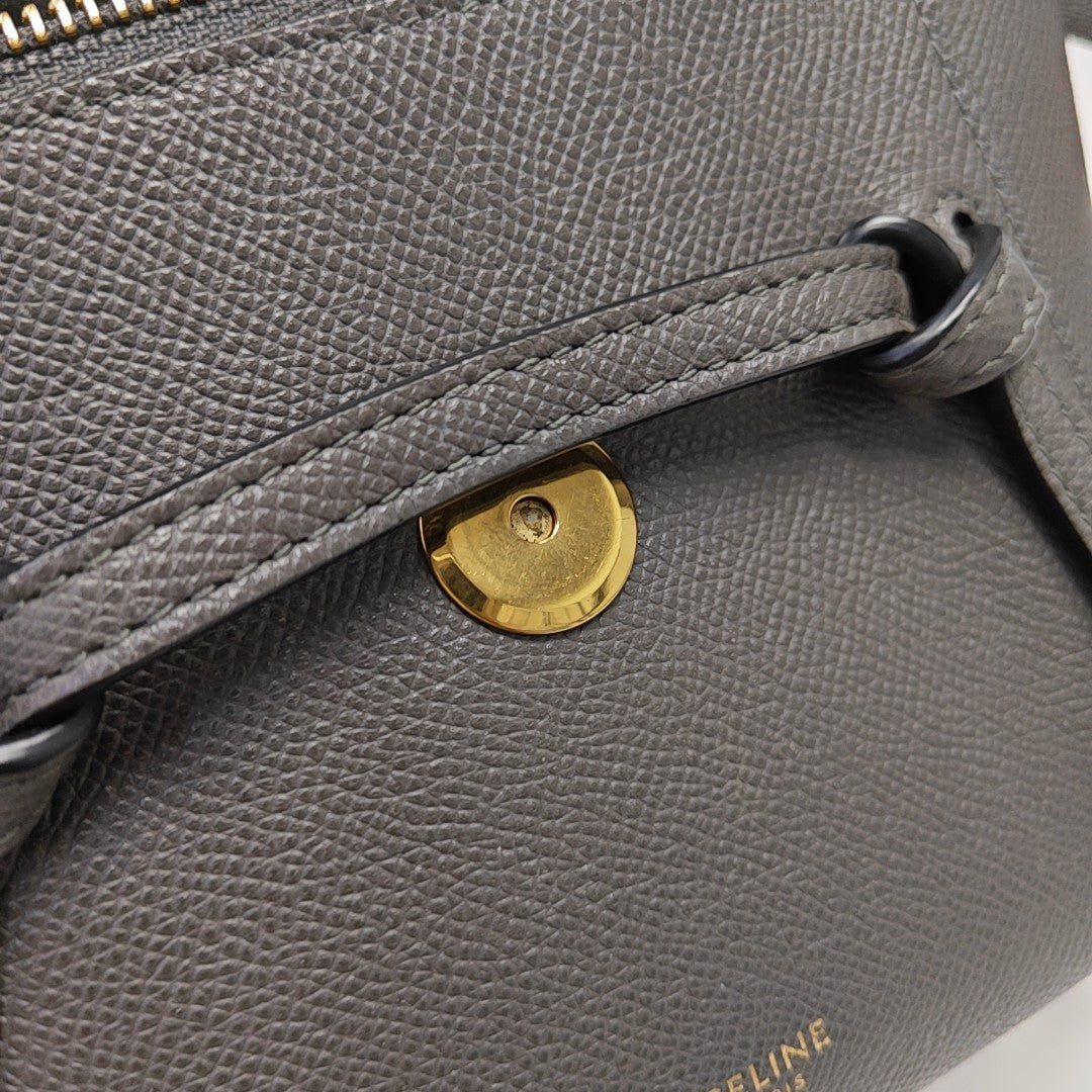 BELT PICO Calfskin Gray