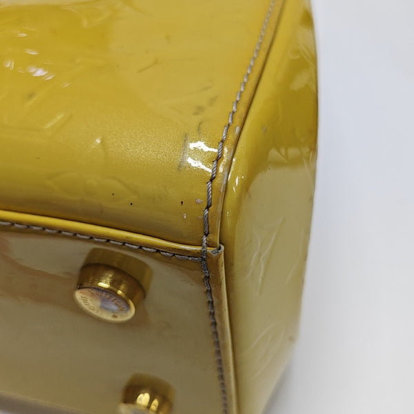 BREA MM Monogram Patent Leather Yellow