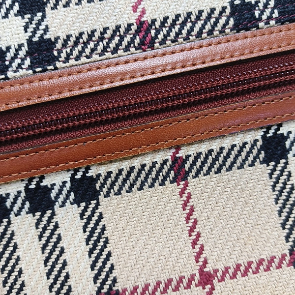 Fabric Shoulder Bag Beige