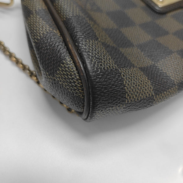 EVA Damier Ebene Coated Canvas Brown