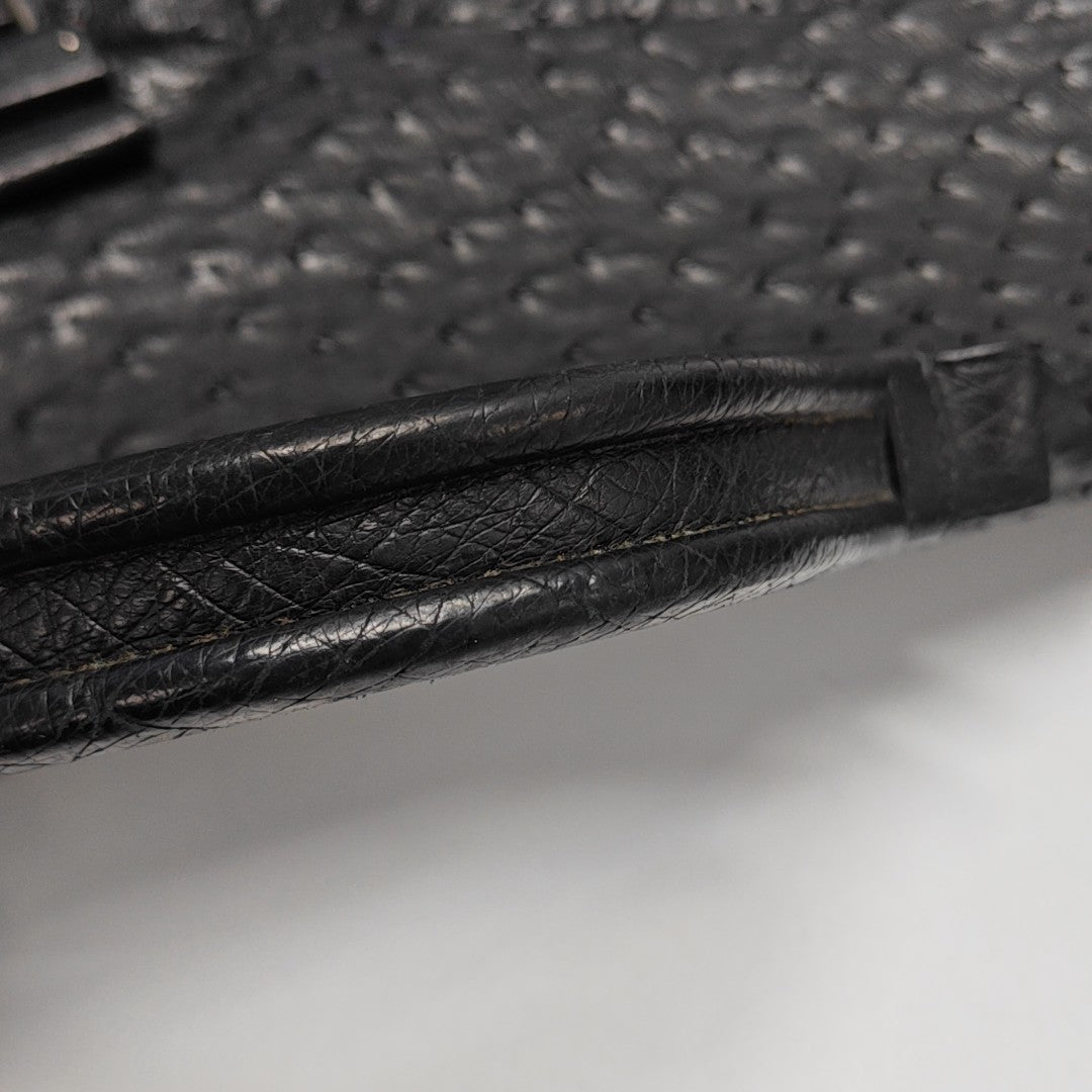Capri Ostrich Black