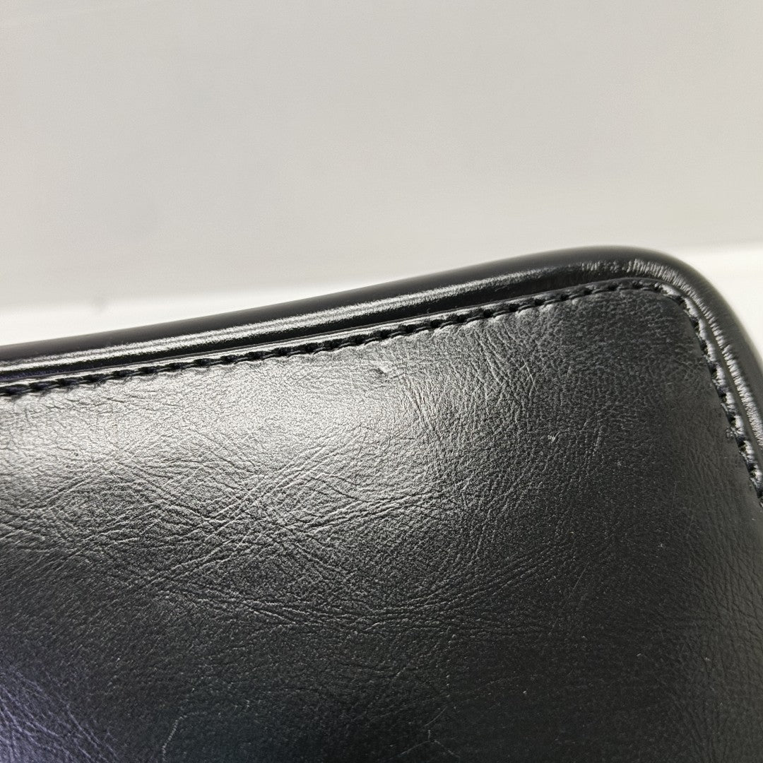 GABRIELLE Small Quilted Calfskin Black