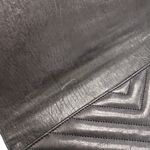 COLLEGE Large Chevron, Quilted Lambskin Blue