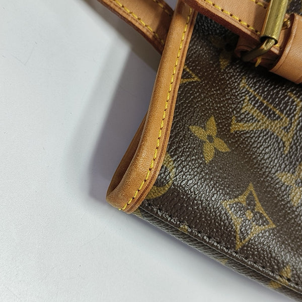 BUCKET PM Monogram Coated Canvas Brown