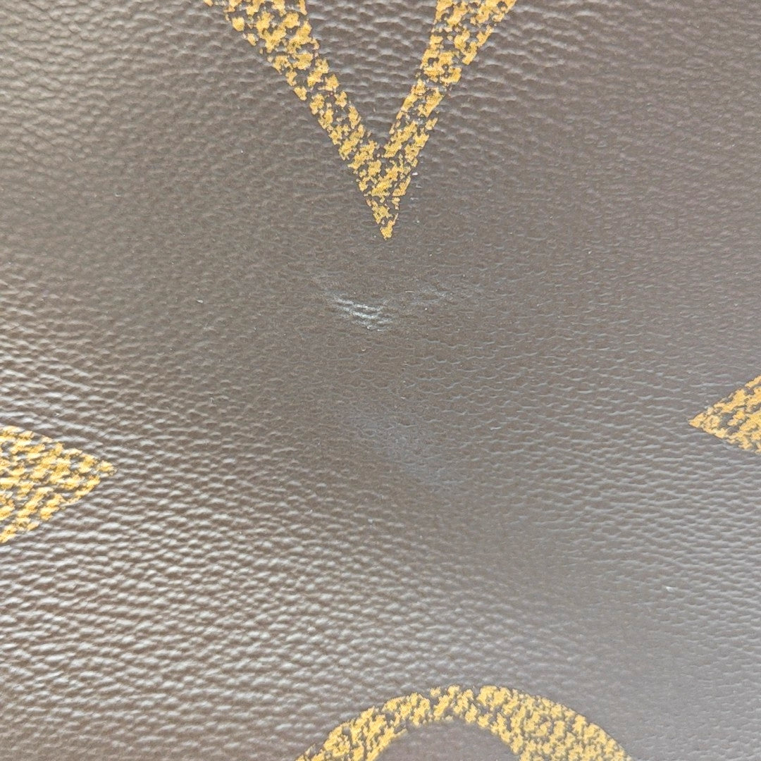 Authenticated pre-owned  ONTHEGO GM Monogram Coated Canvas Brown - Tote Bag at Looply