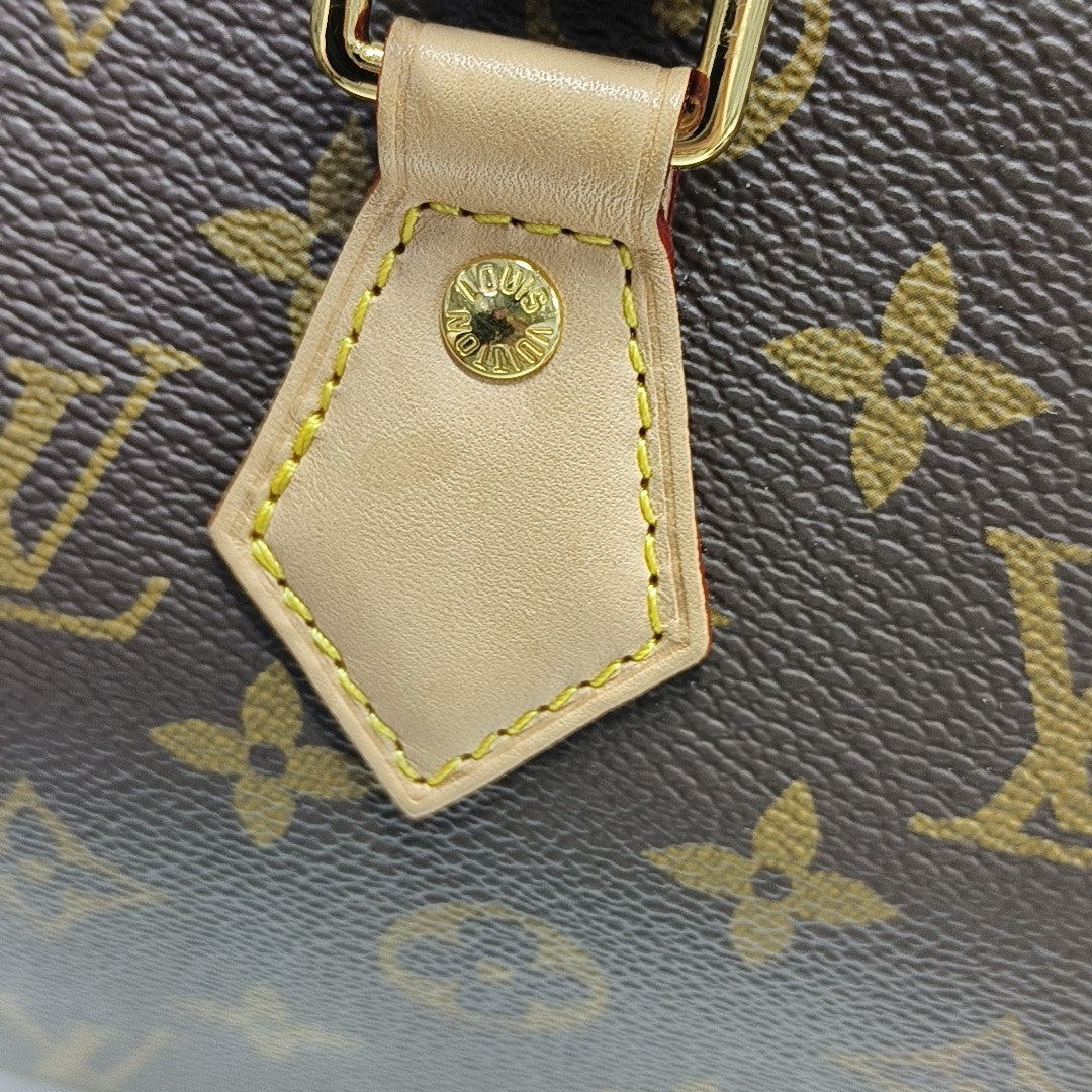 SPEEDY 20 Monogram Coated Canvas Brown