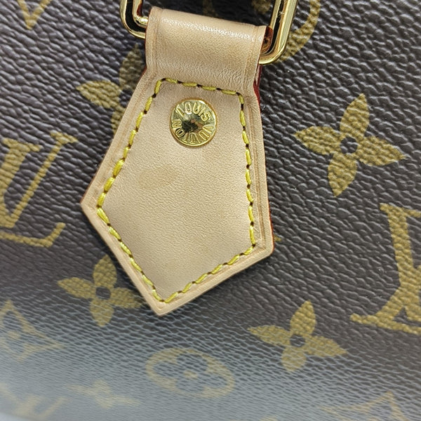 SPEEDY 20 Monogram Coated Canvas Brown