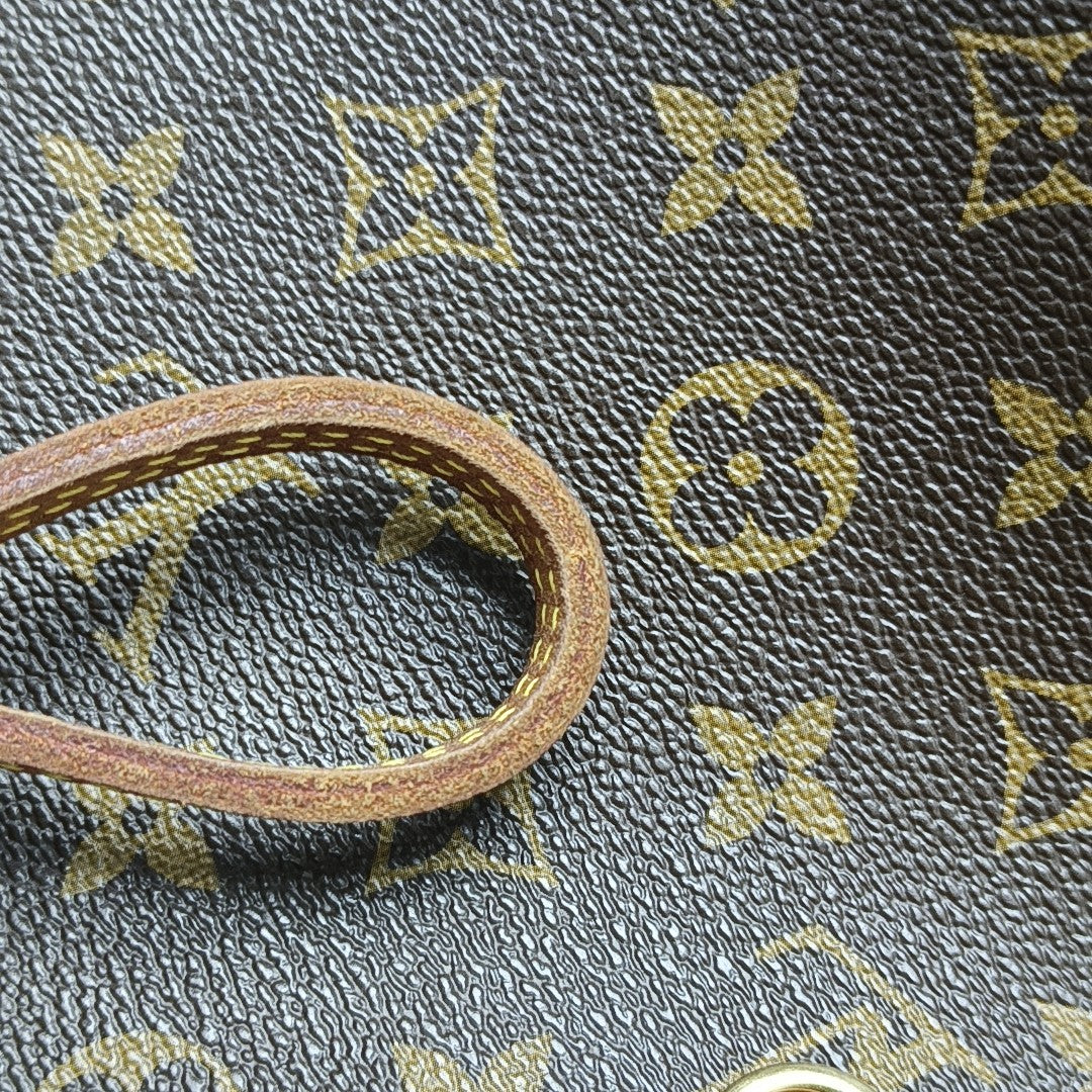 NEVERFULL MM Monogram Coated Canvas Brown