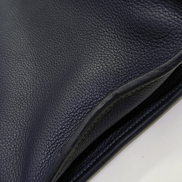 Calfskin Top Handle Bag Blue