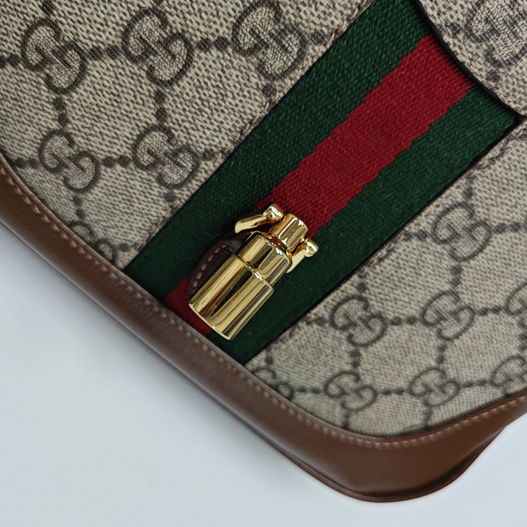 Jackie 1961 Mini Monogram Coated Canvas Beige
