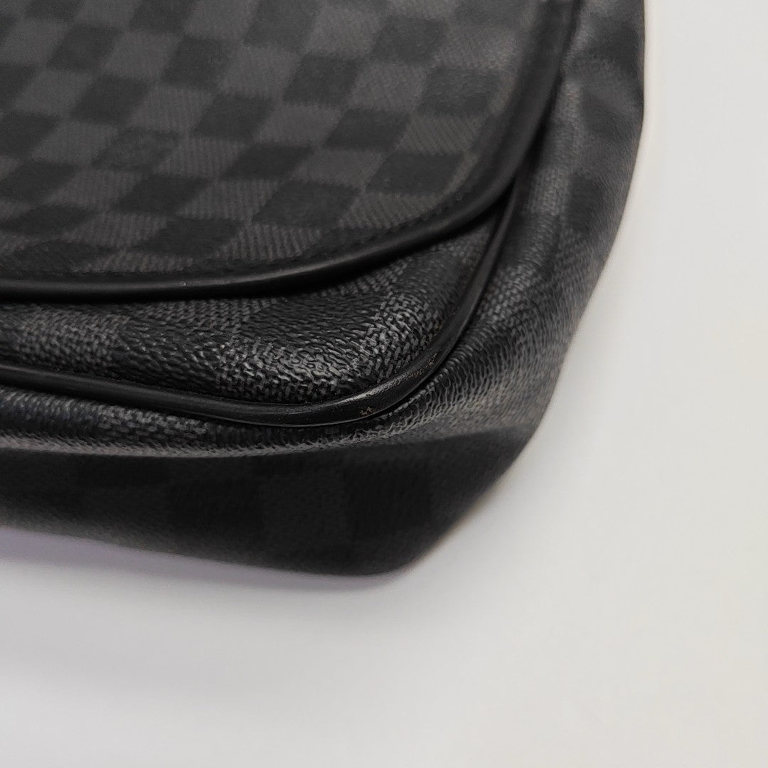 DANIEL Damier Graphite Coated Canvas Gray