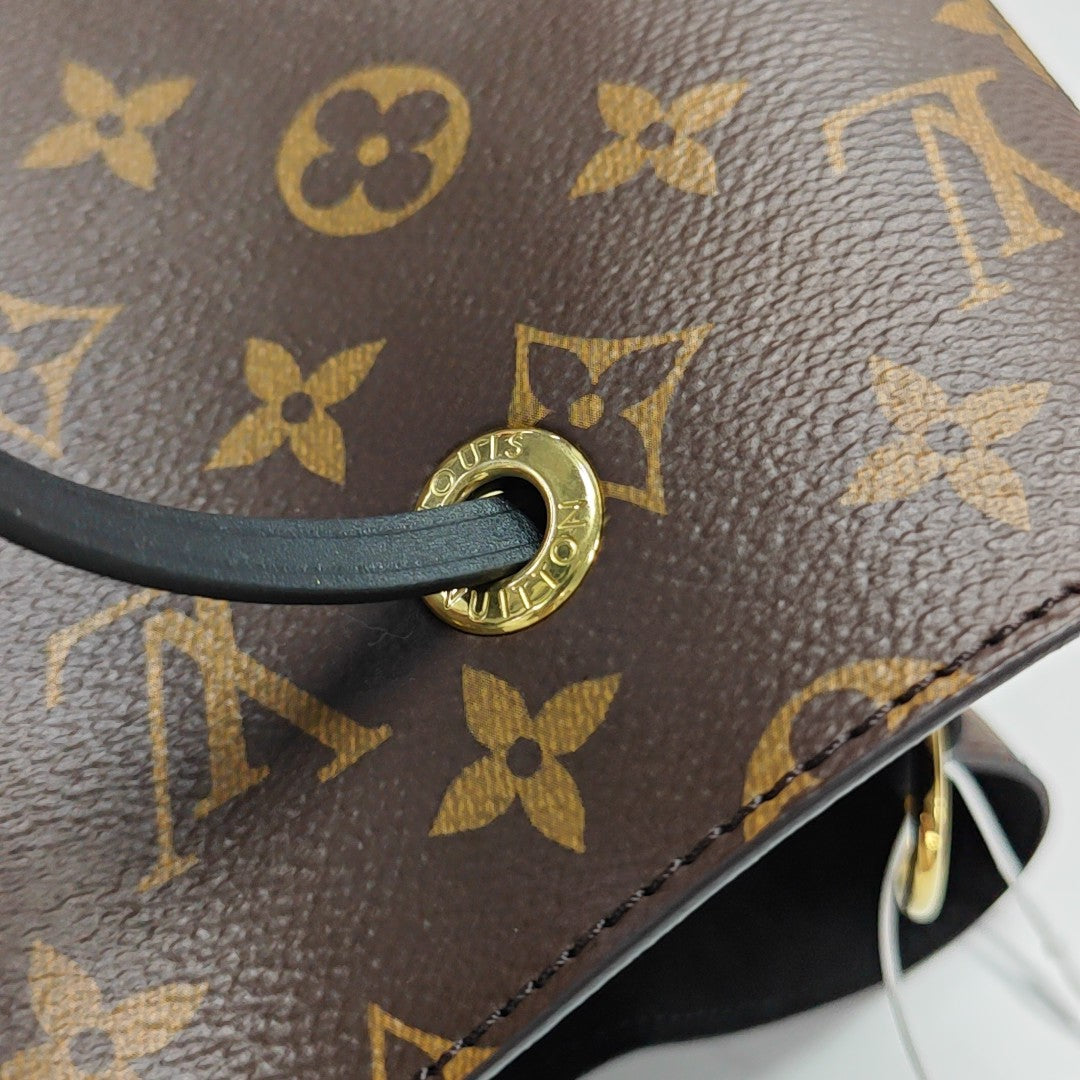 NÉONOÉ MM Monogram Coated Canvas Brown