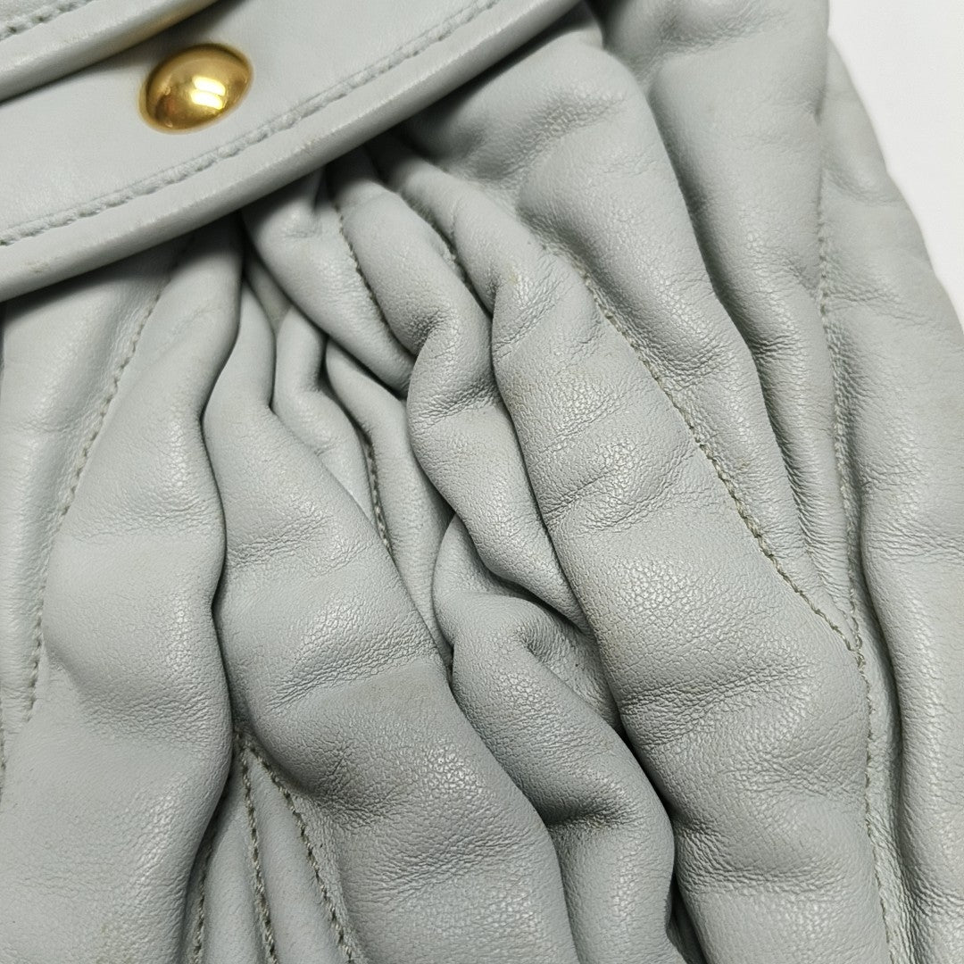 Miu Coffer Lambskin Blue
