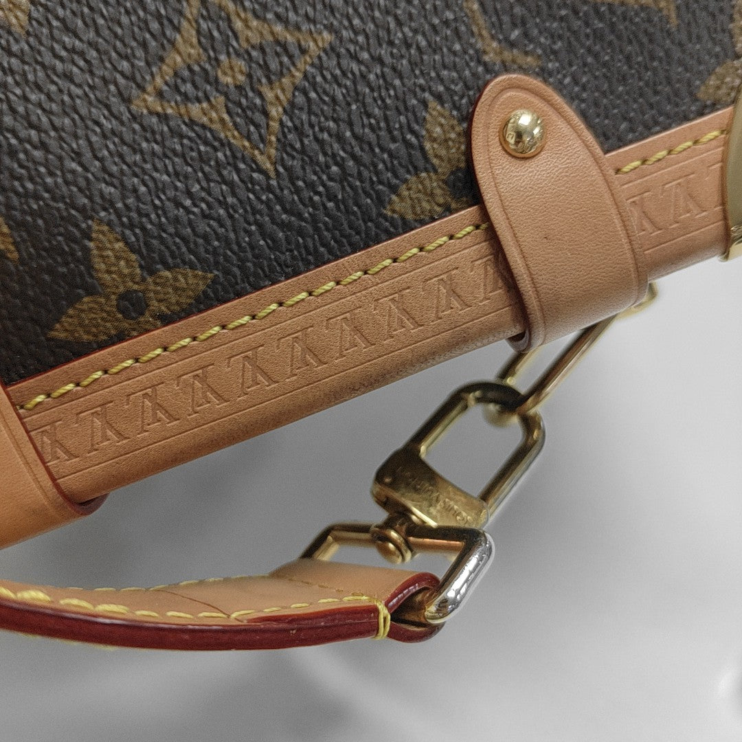 SIDE TRUNK MM Monogram Coated Canvas Brown