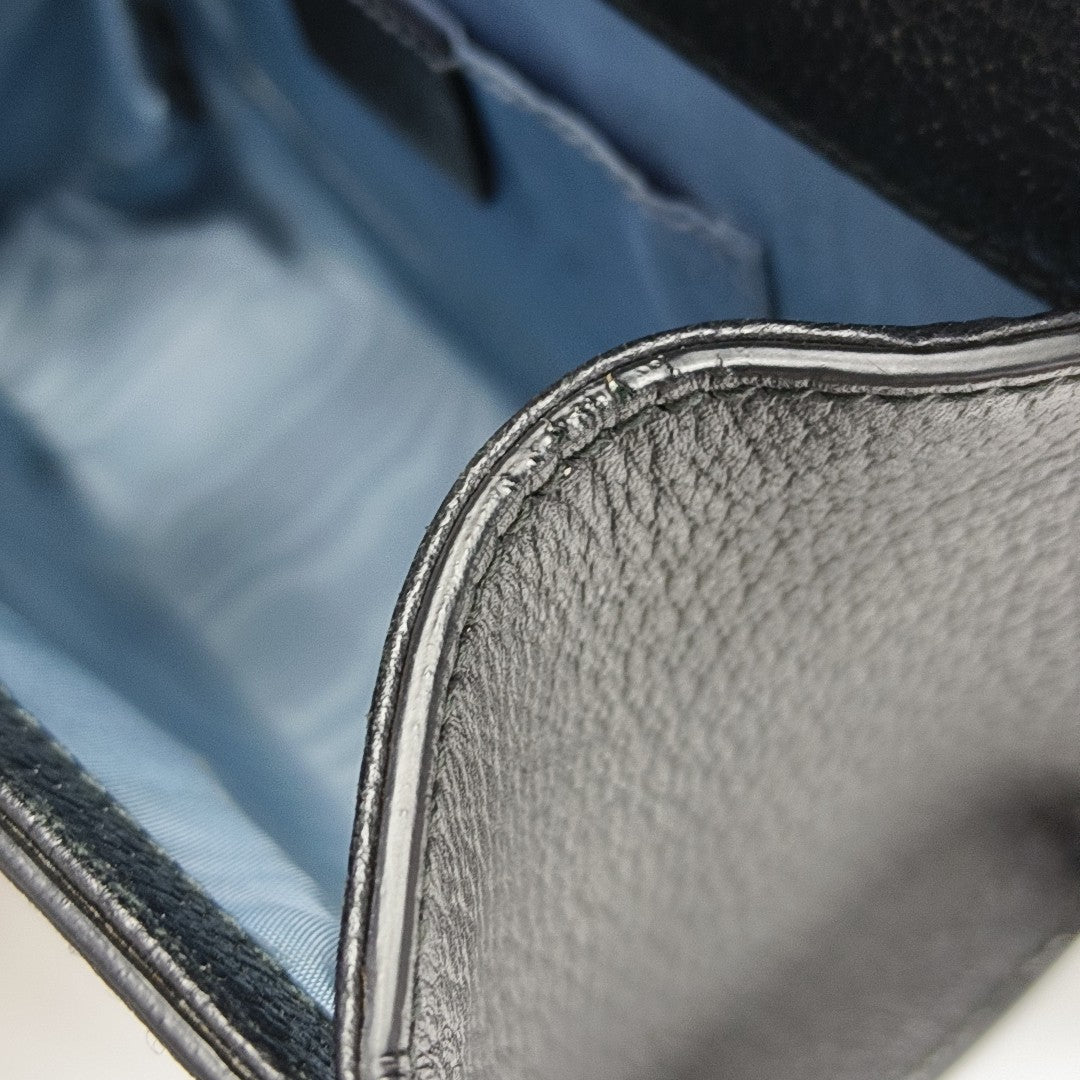 Padlock Small Calfskin Black