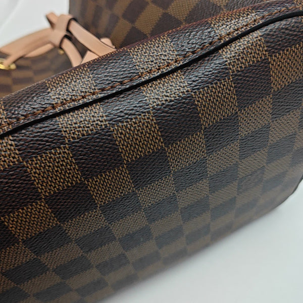 NÉONOÉ MM Damier Ebene Coated Canvas Brown