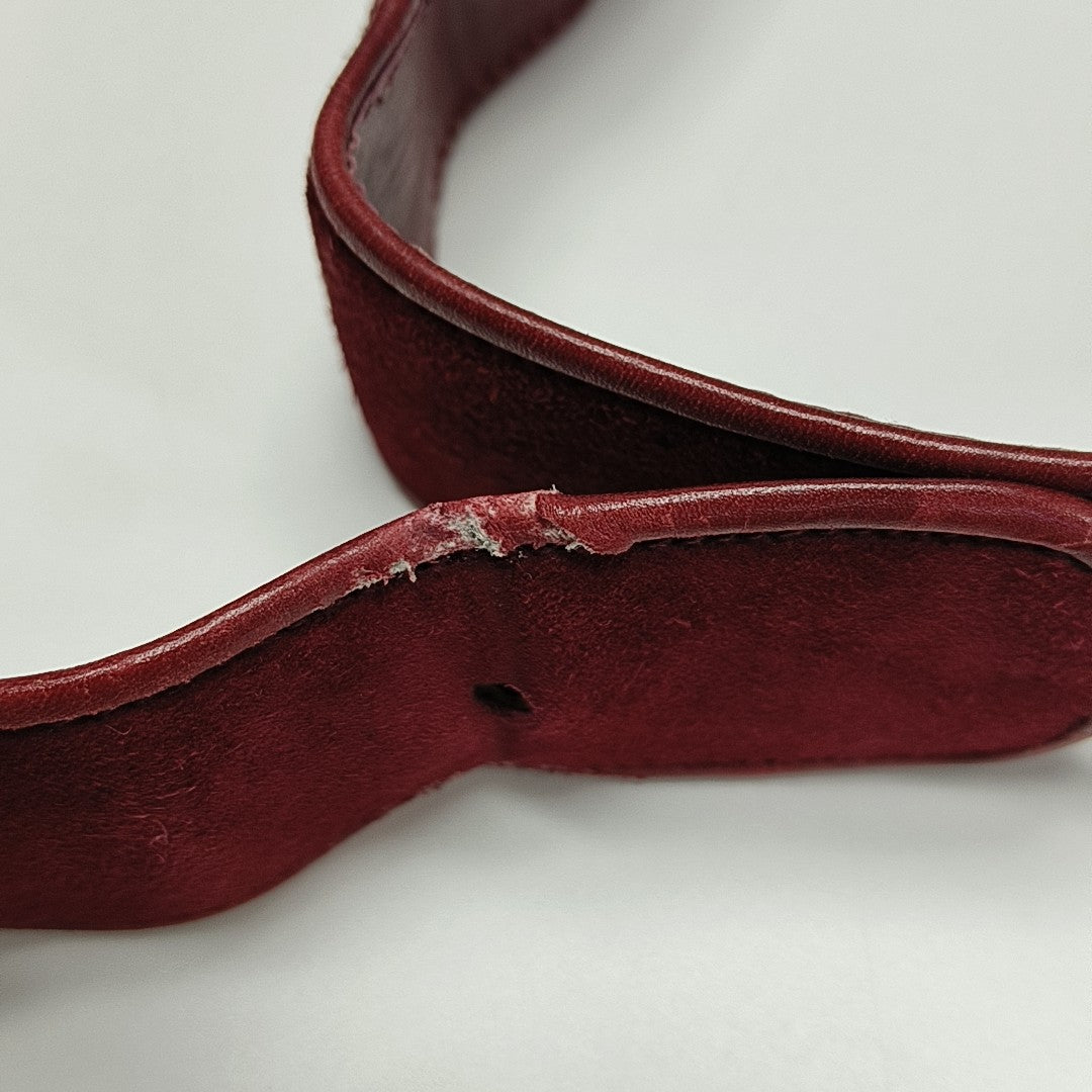 Suede Shoulder Bag Red