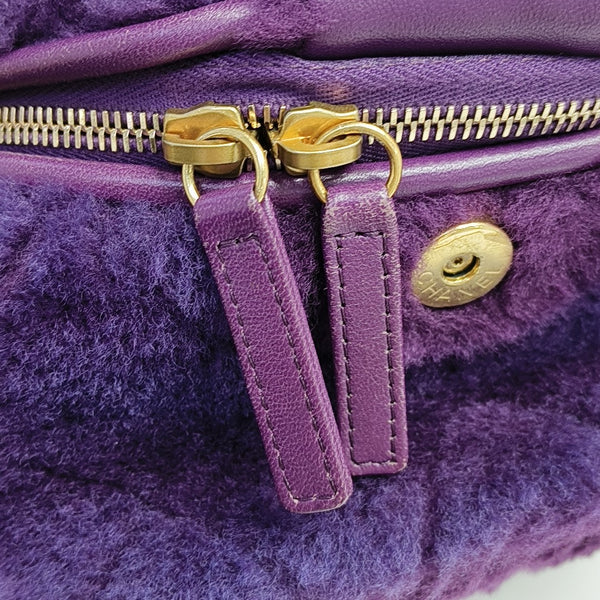Fabric Shoulder Bag Purple