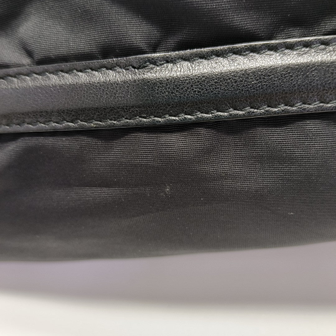 Nylon Shoulder Bag Black