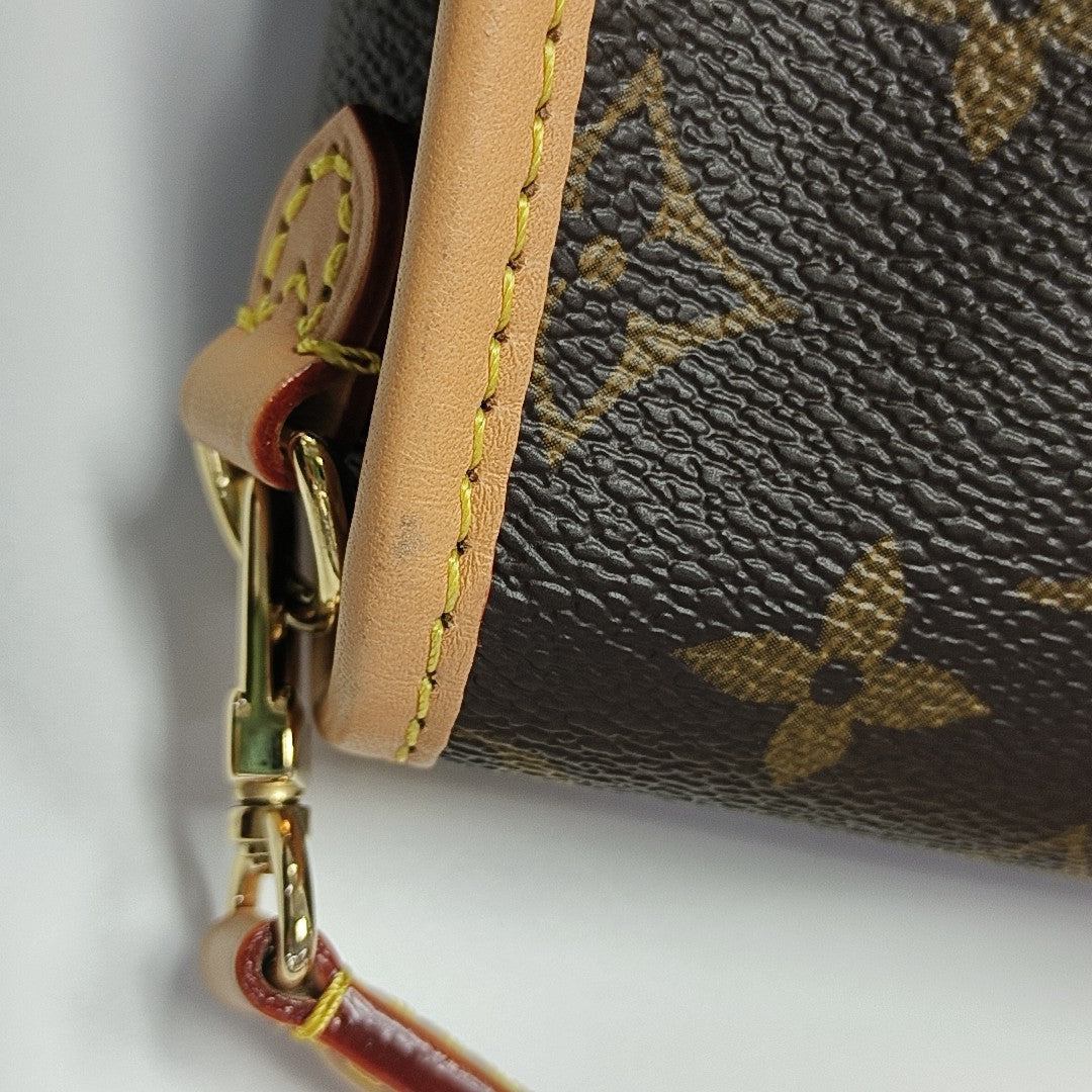 DIANE Nano Monogram Coated Canvas Brown