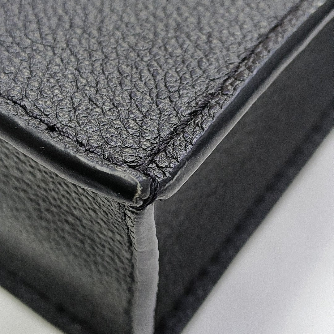 SAC PLAT Mini Monogram Calfskin Black