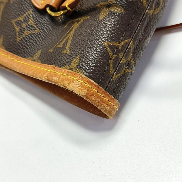 NEVERFULL MM Lona Monogram Revestida Marrón