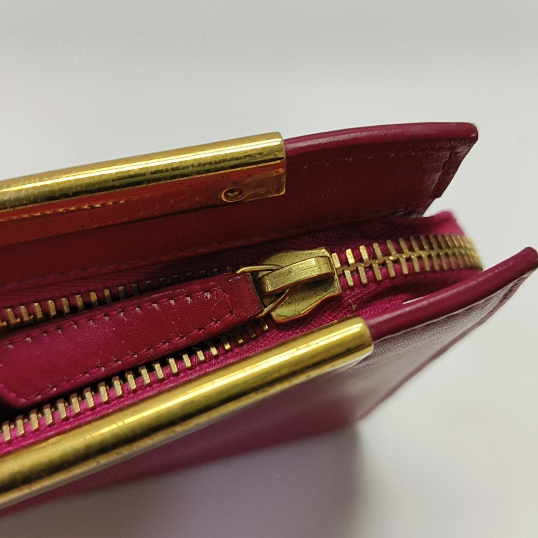Calfskin Clutch Red