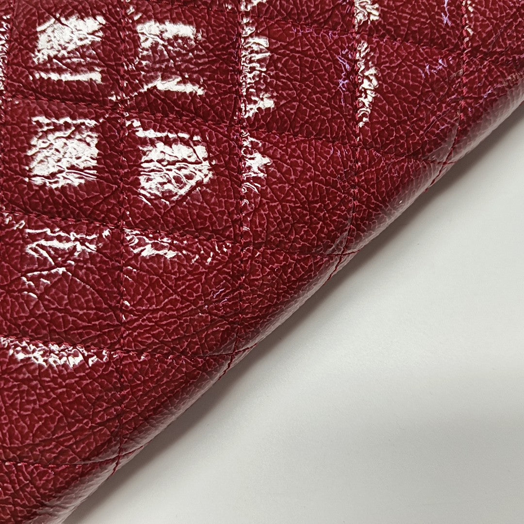 Quilted Patent Lambskin Wallet Pink