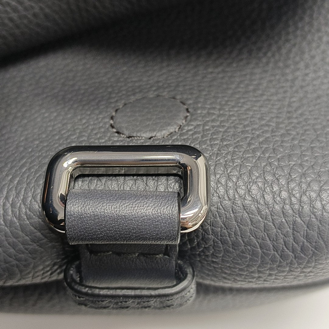 Calfskin Shoulder Bag Extra Small Gray