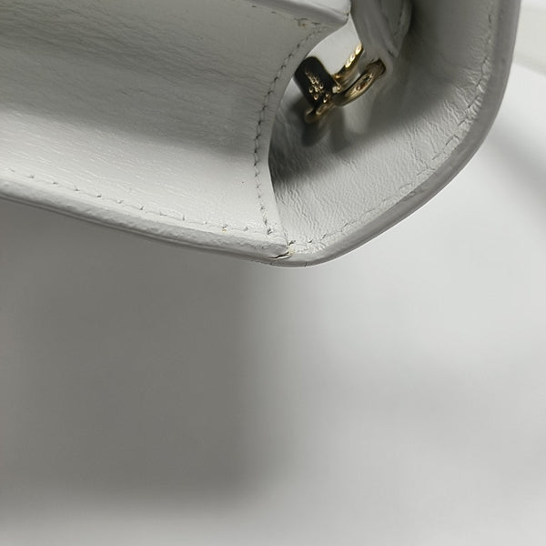 Calfskin Shoulder Bag White