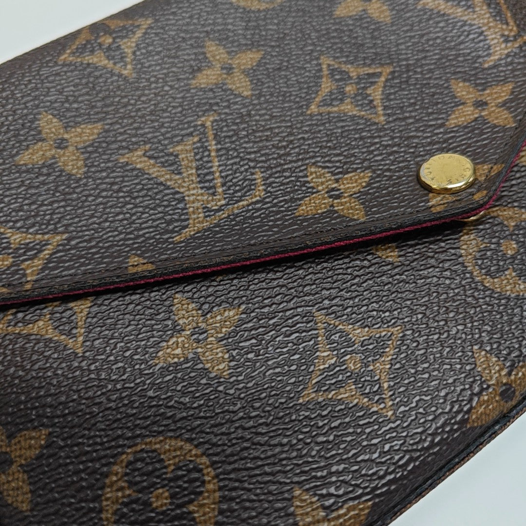 FÉLICIE Monogram Coated Canvas Brown