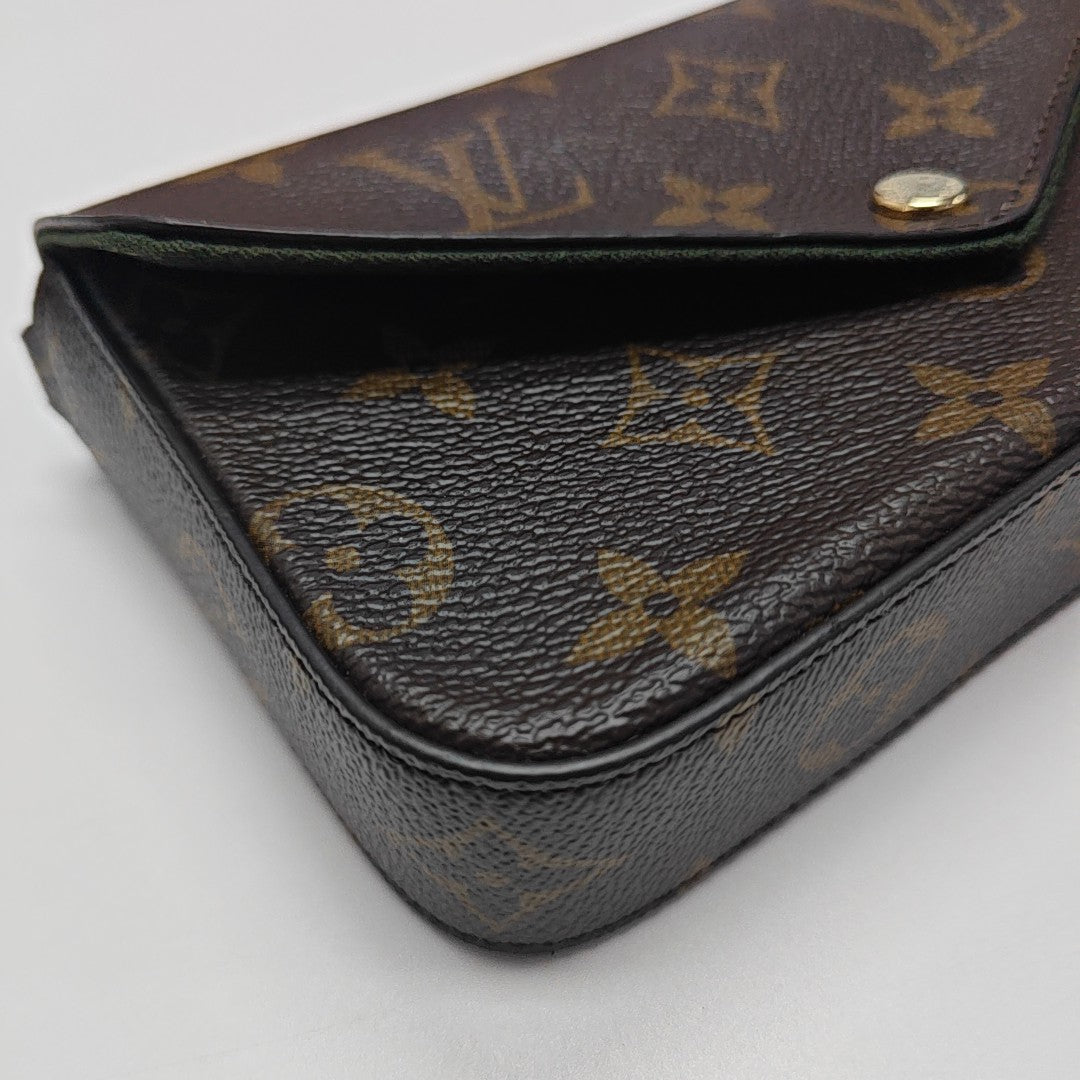 FÉLICIE Monogram Coated Canvas Brown