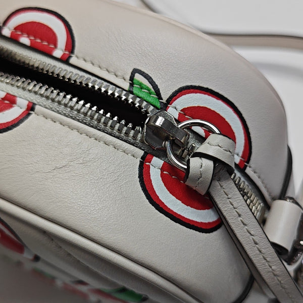 GG Marmont Small Quilted Calfskin White