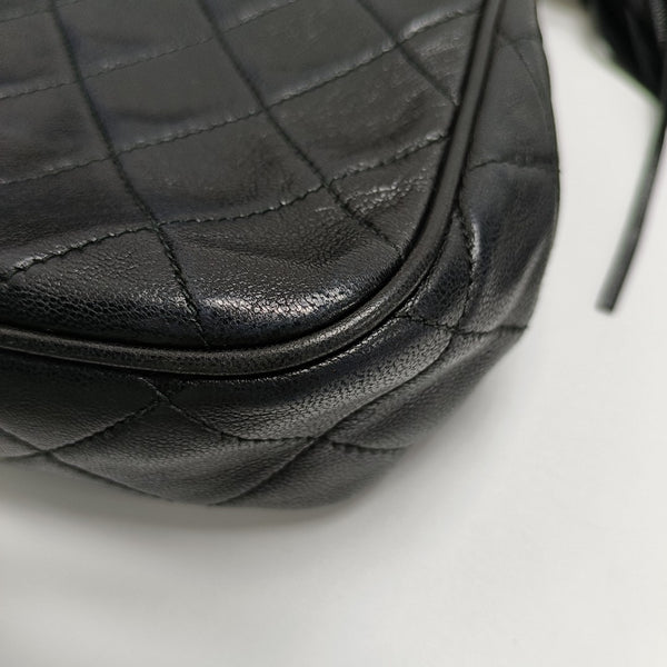 Quilted Calfskin Shoulder Bag Black