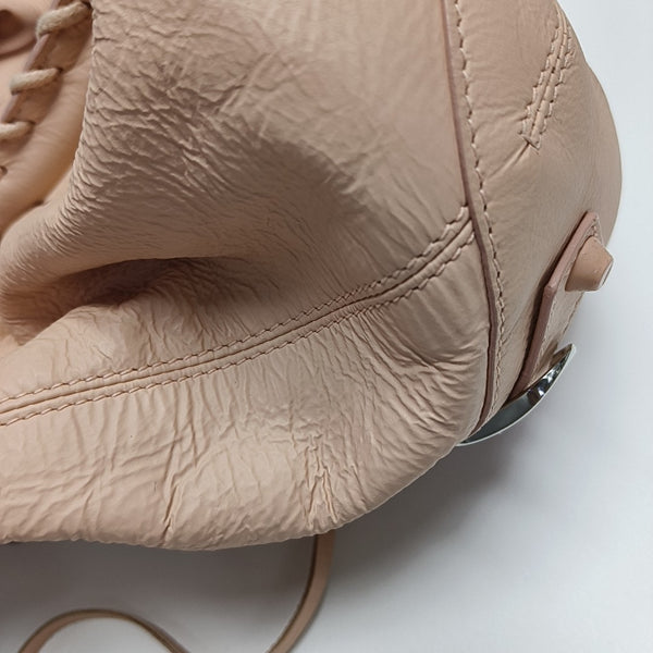 Pompon Bag Calfskin Pink