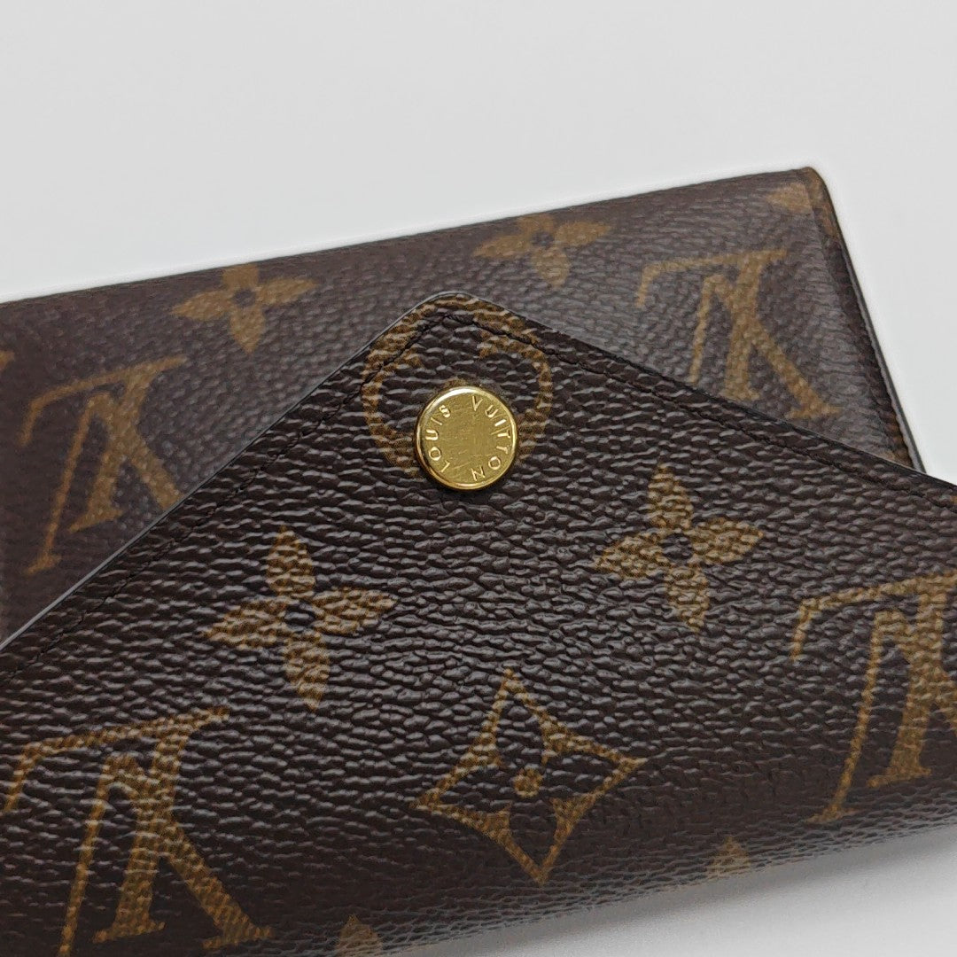 VICTORINE Monogram Coated Canvas Brown Wallet