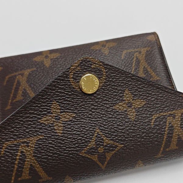 VICTORINE Monogram Coated Canvas Brown Wallet