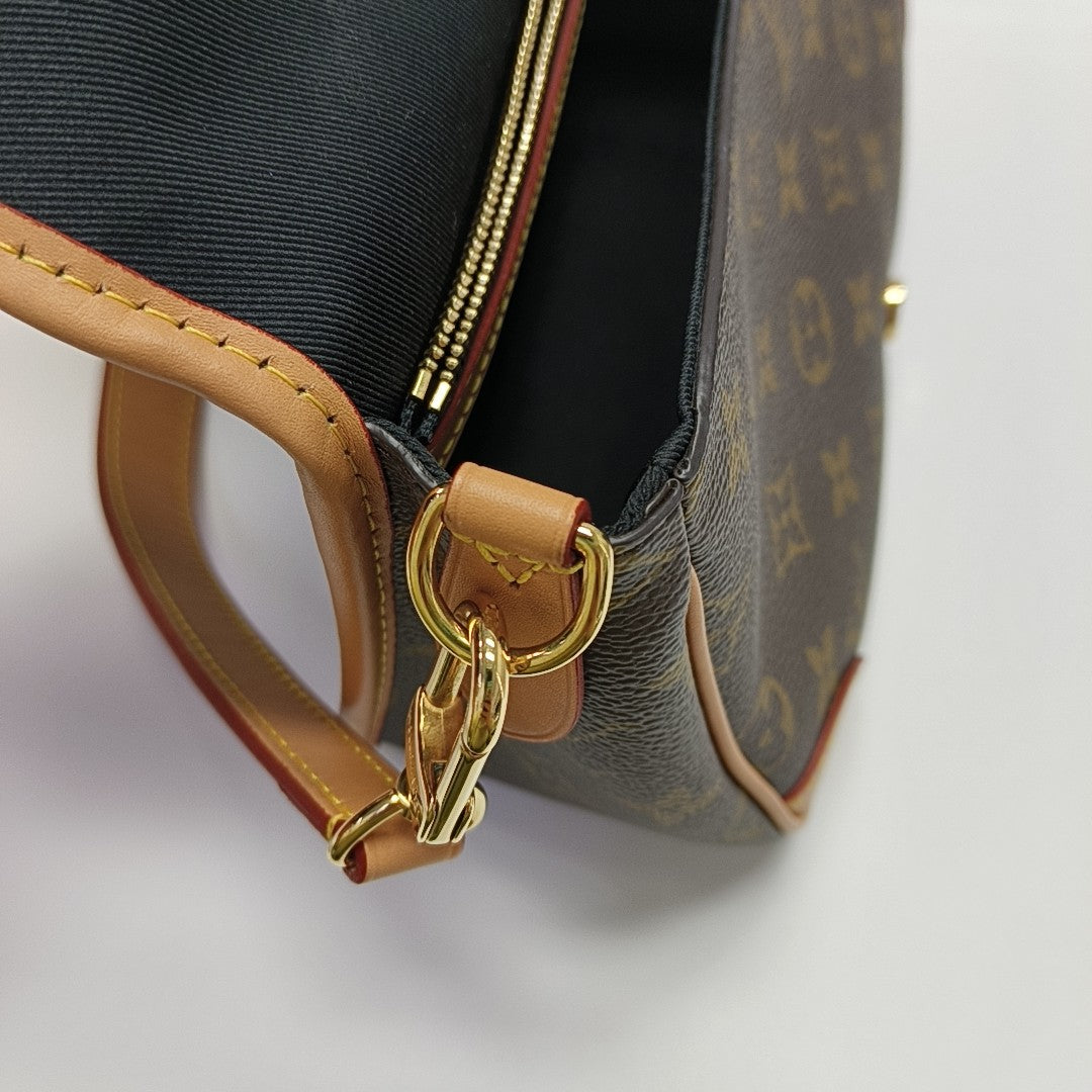 DIANE Monogram Coated Canvas Brown