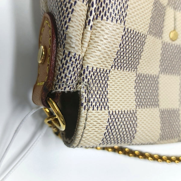 FAVORITE PM Damier Azur Coated Canvas White