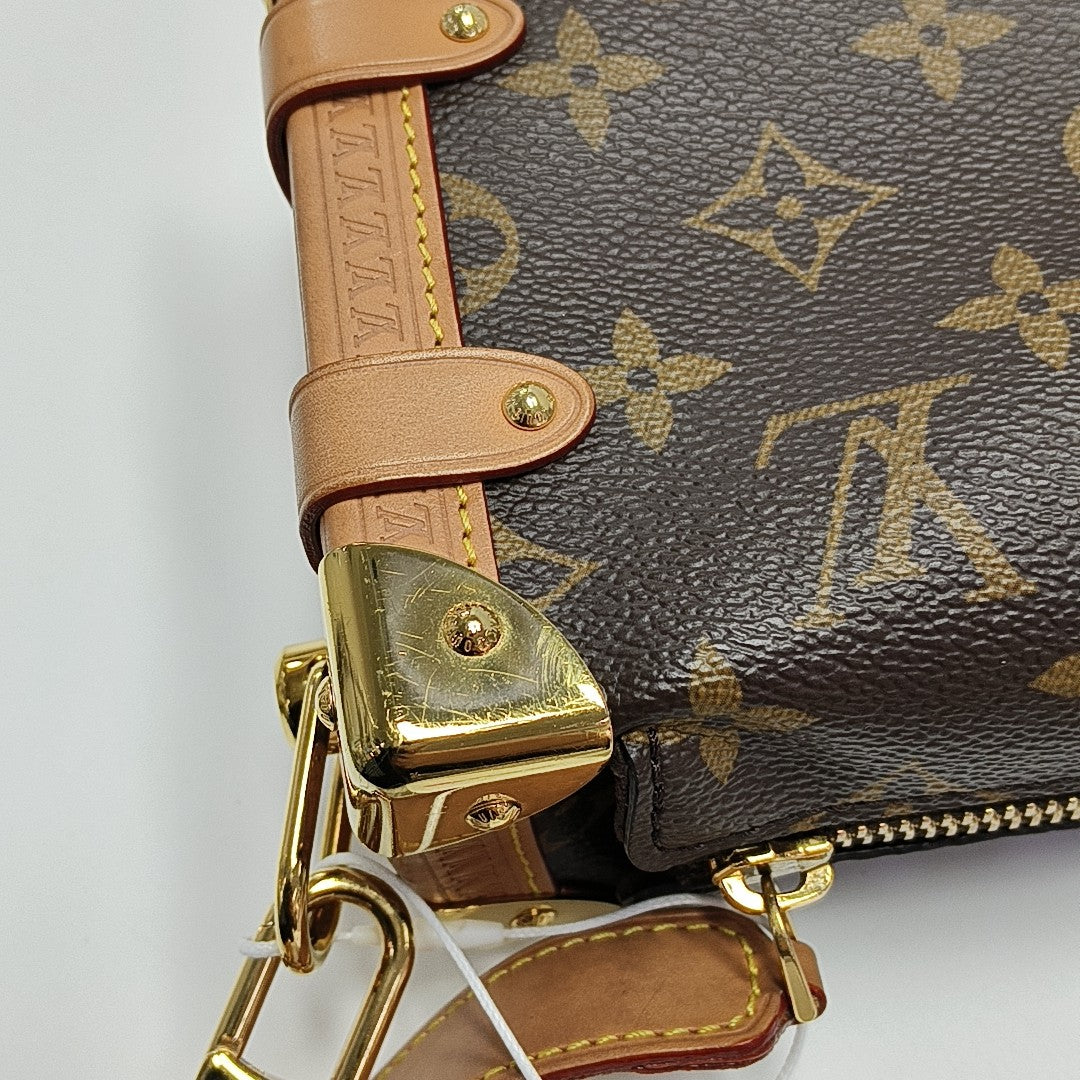 SIDE TRUNK PM Monogram Coated Canvas Brown