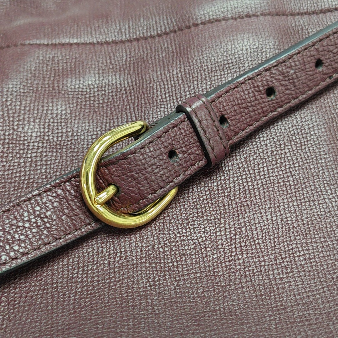 Calfskin Shoulder Bag Red