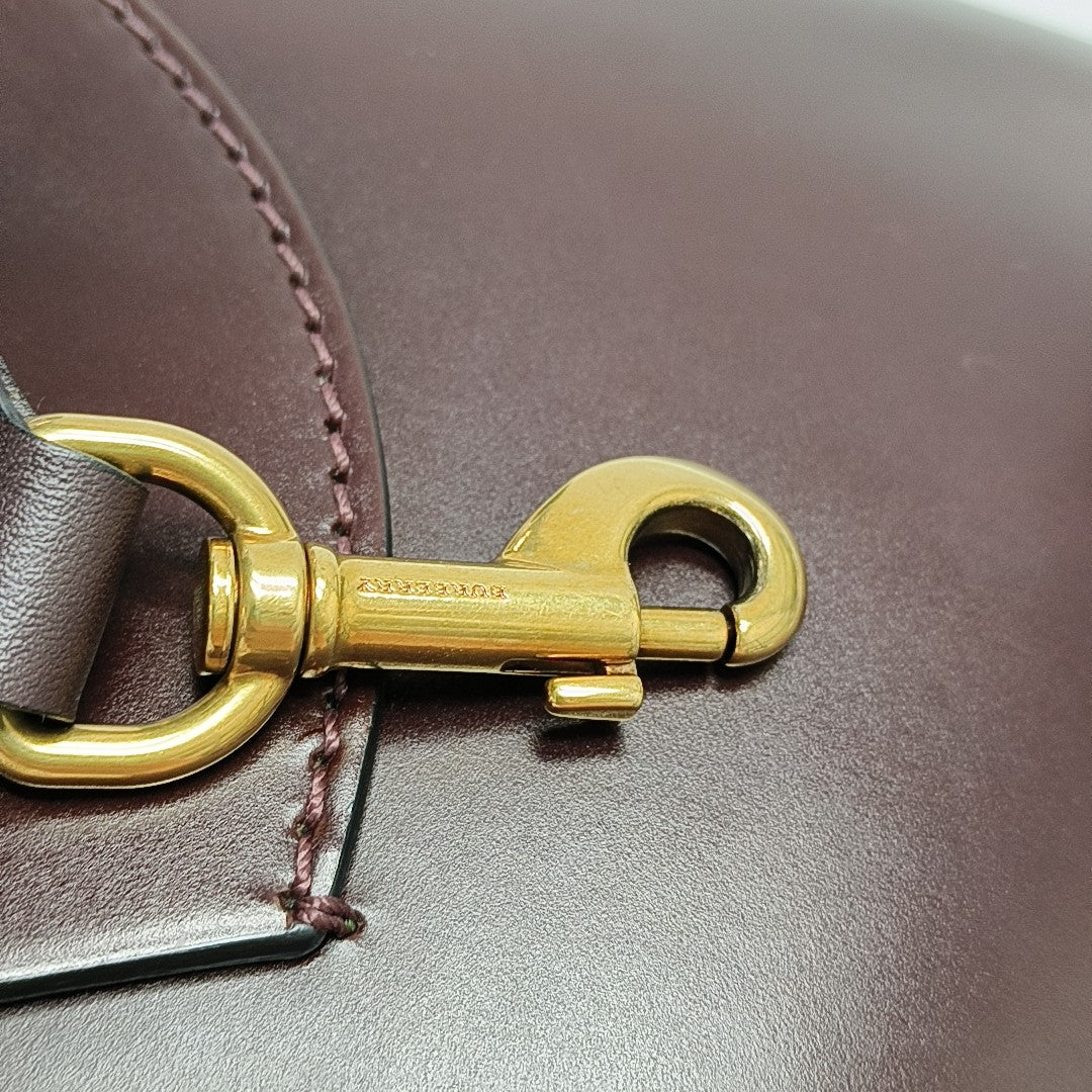 Square Stone Calfskin Red