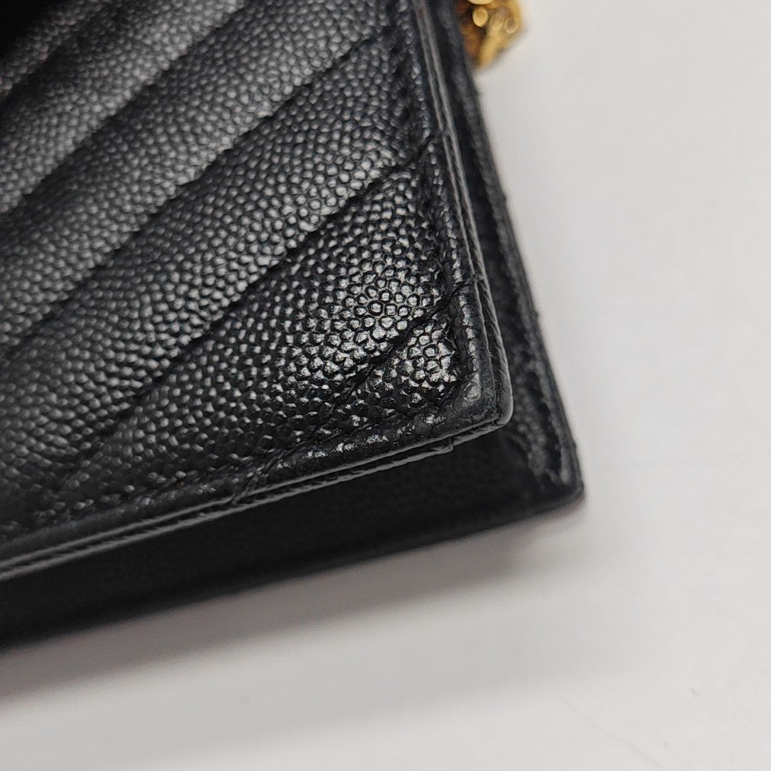 MONOGRAM WOC Chevron Calfskin Black