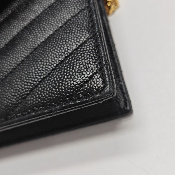 MONOGRAM WOC Chevron Calfskin Black