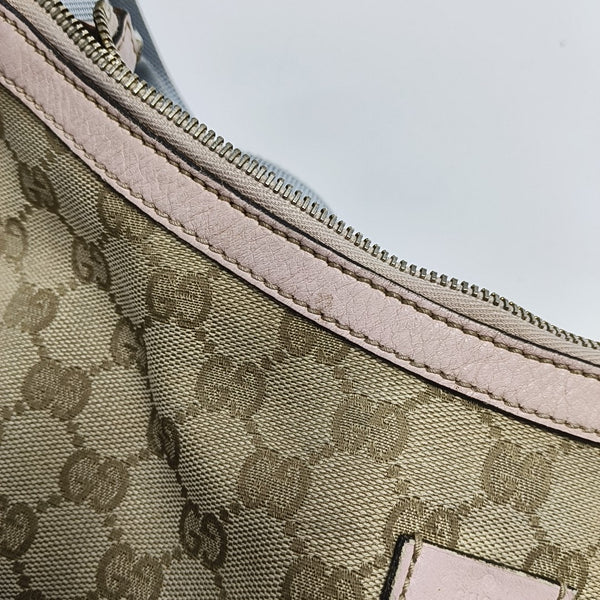 Monogram Coated Canvas Shoulder Bag Beige